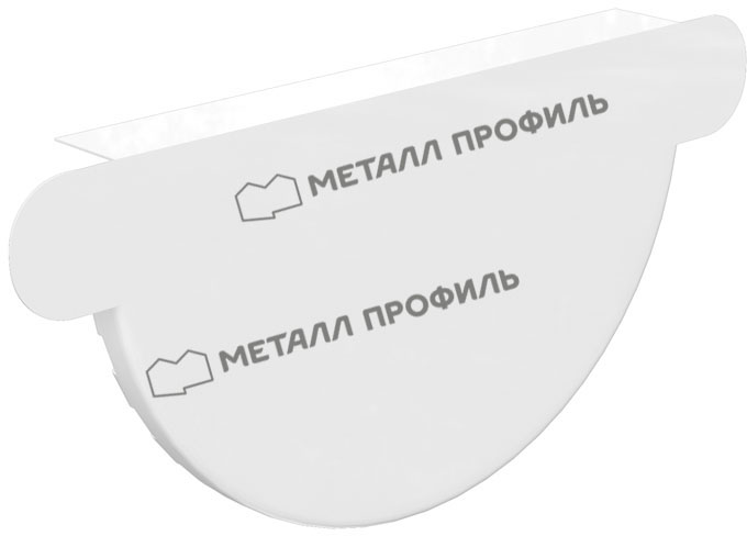 заглушка желоба D150мм 9010 белый