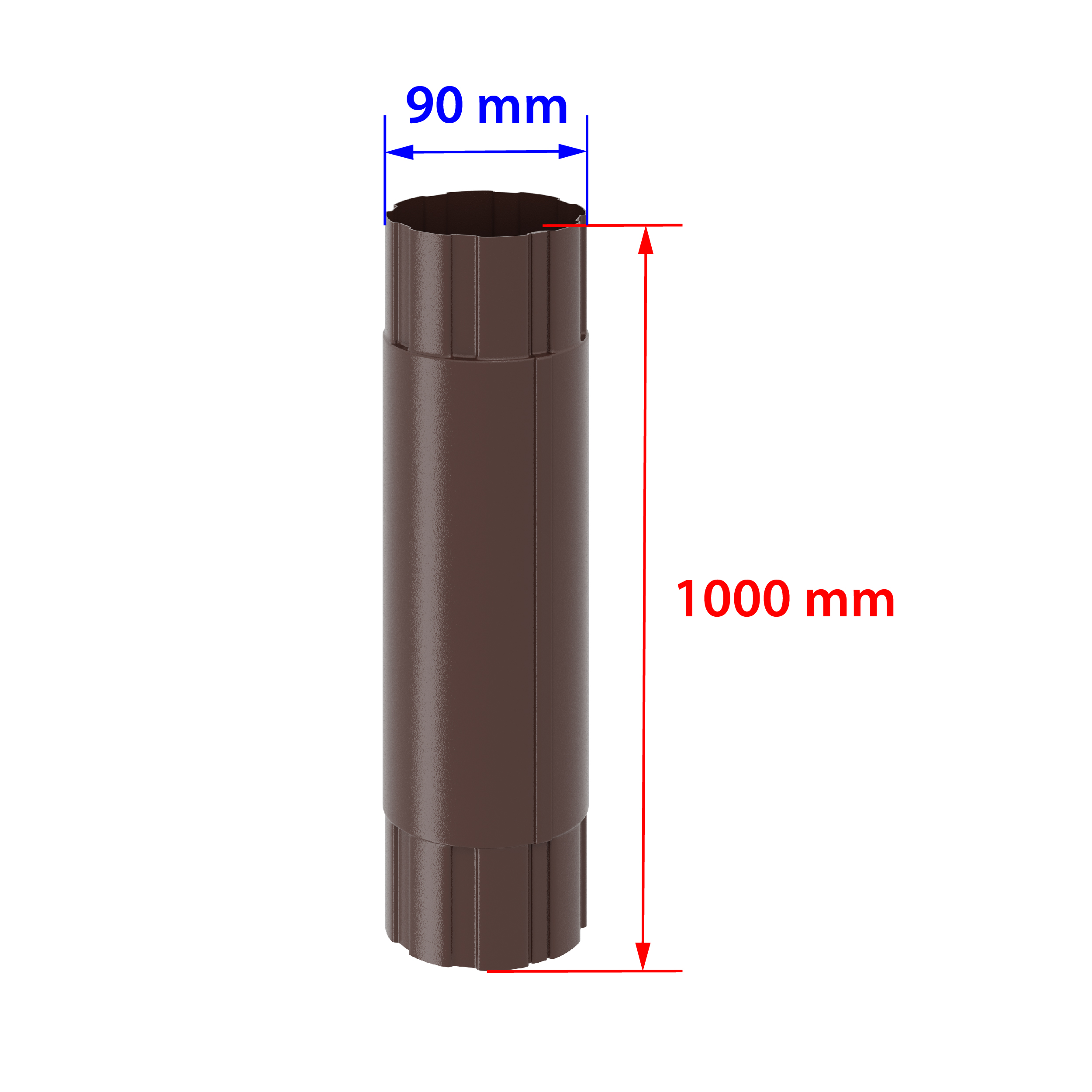 Труба соединительная 1000мм D90 PU Stynergy