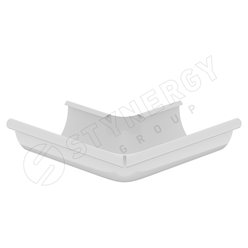 Угол желоба внешний 90° D125 PU Stynergy, 9003 белый
