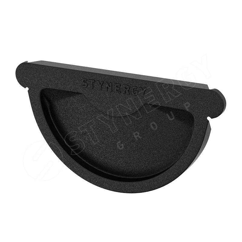 Заглушка желоба D125 Stynergy, 9005 чёрный матовый