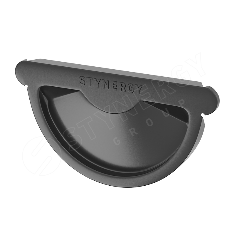 Заглушка желоба D125 Stynergy, 7024 тёмно-серый