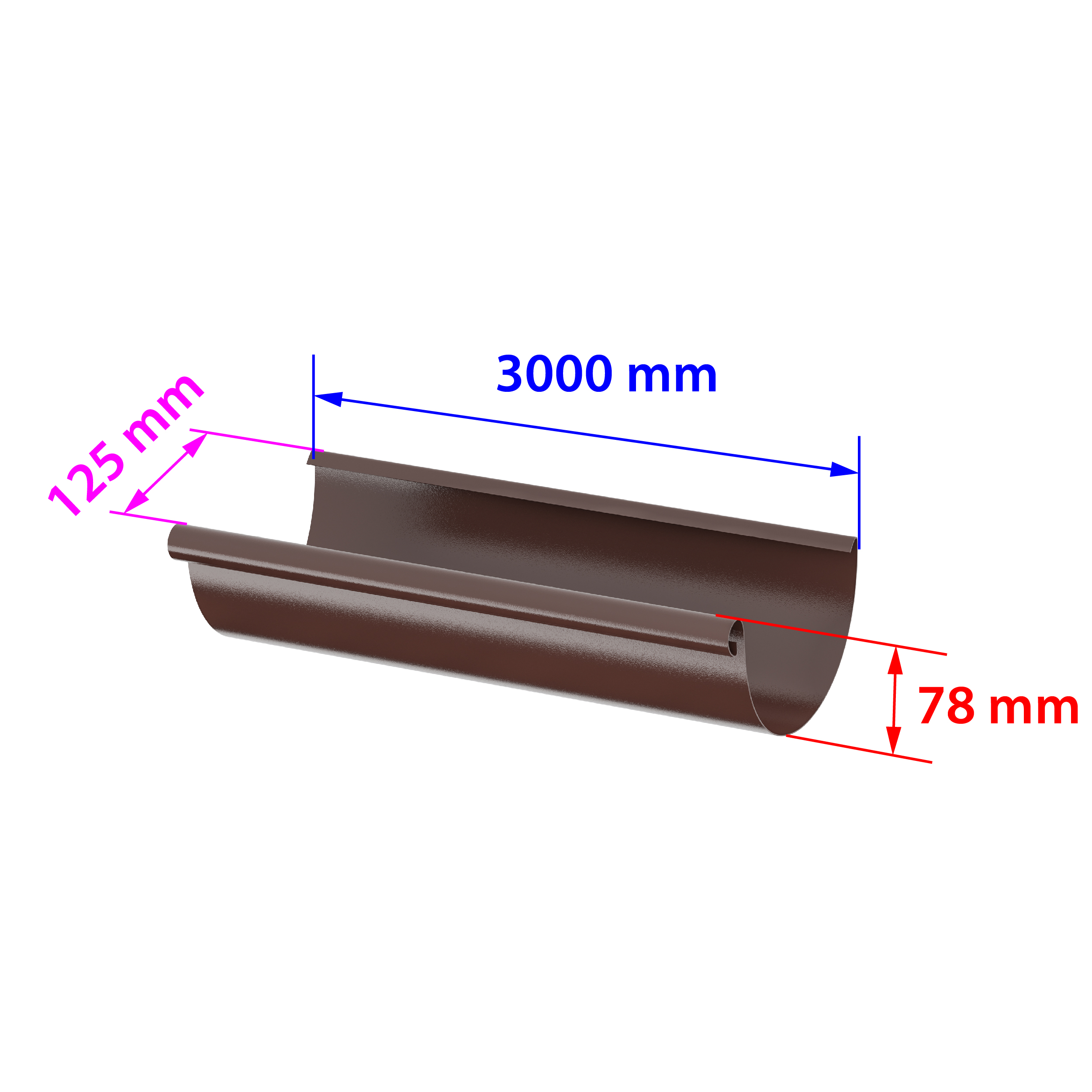 Желоб 3000мм D125 Stynergy