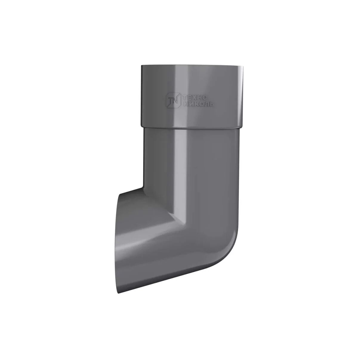 Отвод (Слив) трубы D82 серый (7024) ТН ПВХ 28шт/уп, Серый 7024