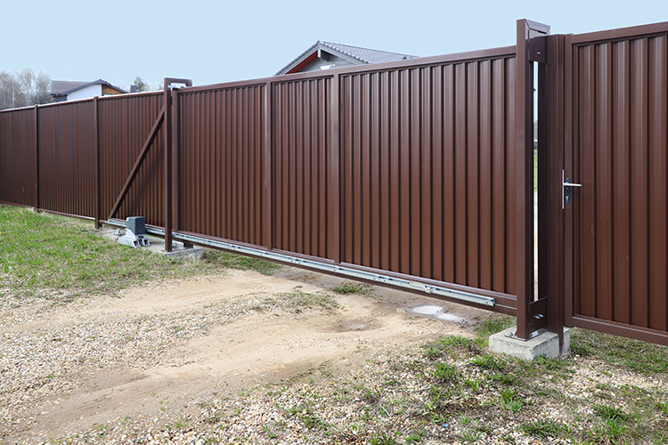 Калитка Estet 2000х1000мм 8017 коричневый Grand Line купить в Санкт-Петербурге Калитка Estet 2000х1000мм 8017 коричневый Grand Line