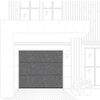 Ворота гаражные секционные Wet concrete Prestige Lux L-гофр smooth 3000х3000мм ALUTECH