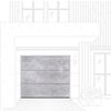 Ворота гаражные секционные Concrete Anteak Prestige Lux L-гофр smooth 3000х2500мм ALUTECH