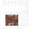 Ворота гаражные секционные Emperador Dark Prestige Lux L-гофр smooth 2500х2500мм ALUTECH