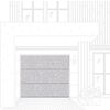 Ворота гаражные секционные Light concrete Prestige Lux L-гофр smooth 2500х2250мм ALUTECH