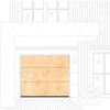 Ворота гаражные секционные Emperador Light Prestige Lux L-гофр smooth 2500х2250мм ALUTECH