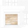 Ворота гаражные секционные Daino Reale Prestige Lux L-гофр smooth 2500х2125мм ALUTECH