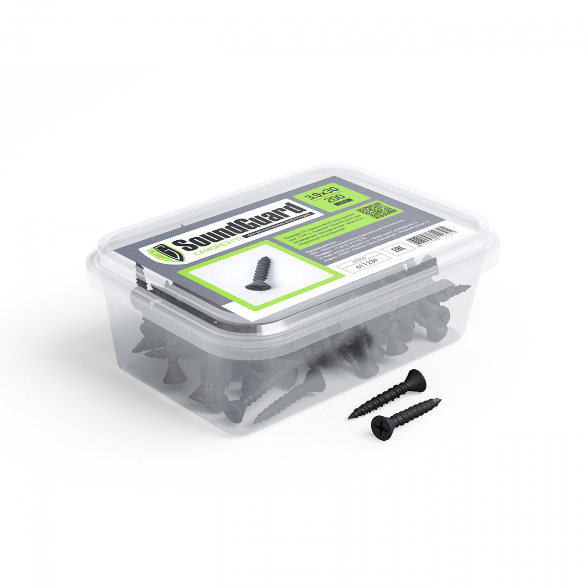 Саморезы SoundGuard  ГП 3,9х30, Саморезы SoundGuard ГП 3,9х30 (200 шт/уп)