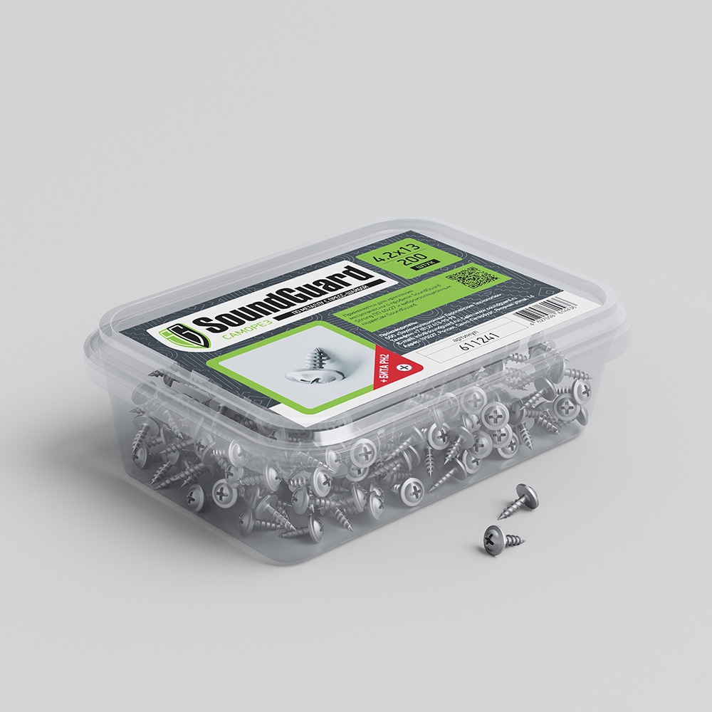 Саморезы SoundGuard 4.2х13 (200 шт/уп), Саморезы SoundGuard 4.2х13 (200 шт/уп) купить в Санкт-Петербурге Саморезы SoundGuard 4.2х13 (200 шт/уп), Саморезы SoundGuard 4.2х13 (200 шт/уп)