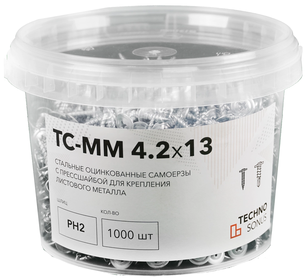 Саморезы ТС-ММ 4.2х13 (1000шт) купить в Санкт-Петербурге Саморезы ТС-ММ 4.2х13 (1000шт)