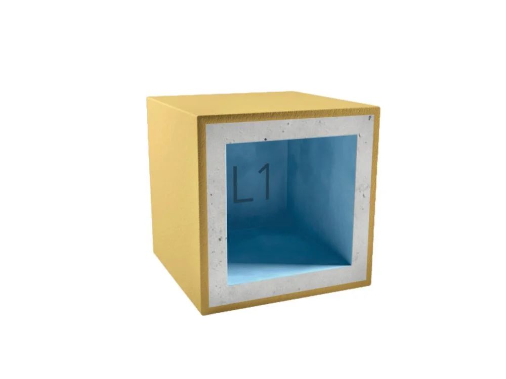 Короб для светильника AcousticGyps Box L1	, Короб для светильника AcousticGyps Box L1