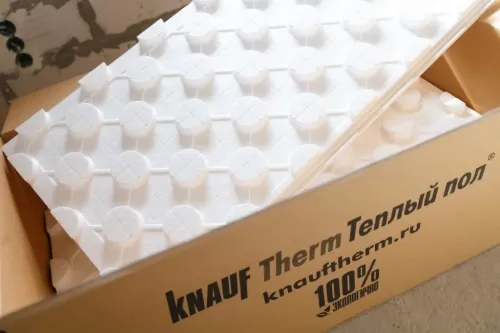 KNAUF Therm® Теплый пол 47мм, 10 плит, 7.2м2, 600х800мм, 0.338м3 купить в Санкт-Петербурге