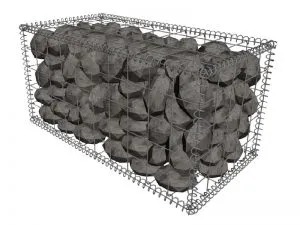 Габион сварной оцинкованный 0,5х0,5х0,5, пруток 3мм, спираль 15*1000мм купить в Санкт-Петербурге