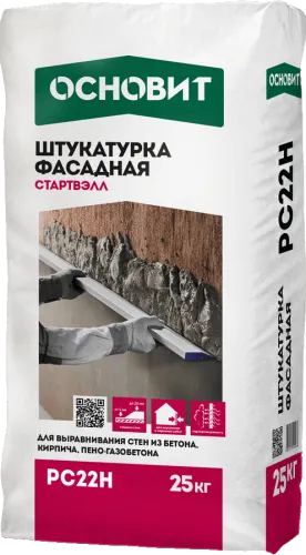Цементная штукатурка фасадная Профи Основит Стартвэлл РС22 Н купить в Санкт-Петербурге