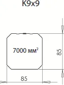 Водосточная труба К9x9 3.0м купить в Санкт-Петербурге