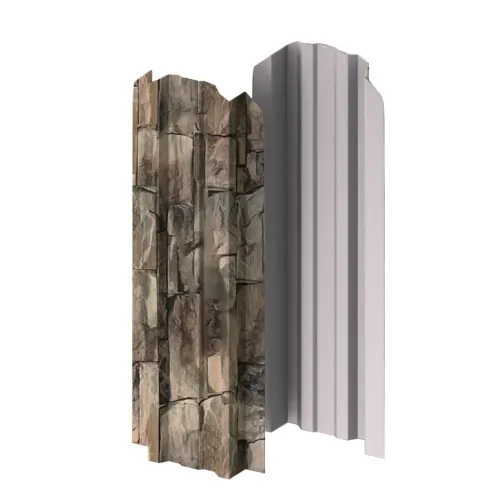 Штакетник металлический МП LANE-O фигурный Ecosteel купить в Санкт-Петербурге