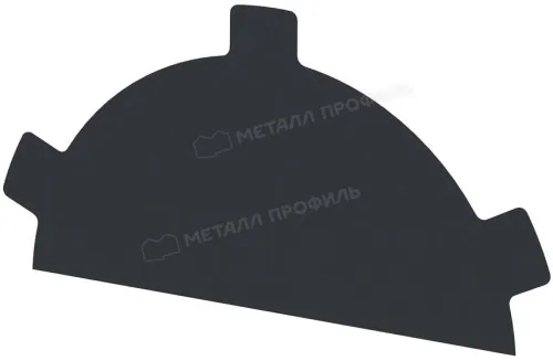 Заглушка конька полукруглого простая VikingMP E купить в Санкт-Петербурге