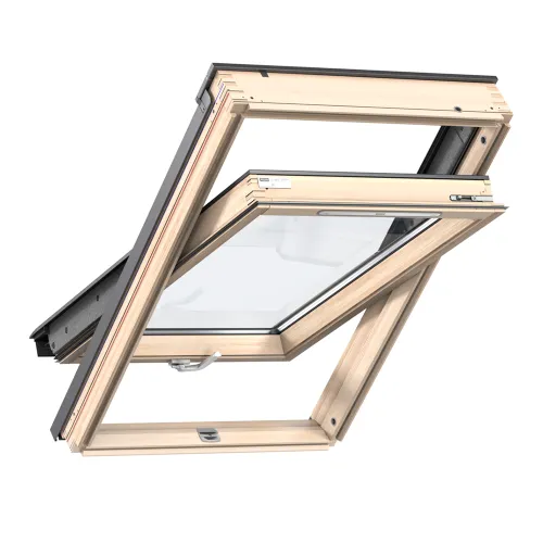Мансардное деревянное двухкамерное окно Velux (Велюкс) GLL PK08 1061B 94х140 см (ручка снизу) купить в Санкт-Петербурге