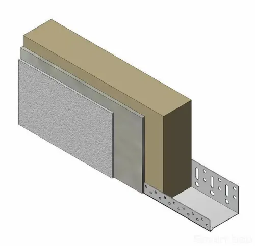 TP-SP 100 Профиль цокольный Алюминивый 100 мм (толщина профиля 0,8 мм) LOBATHERM купить в Санкт-Петербурге