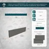 Гибкий планкен GRINDERDECO, ДПК, для вертикального обрамления и обшивки, асфальт, шлифованный, 120x11x3000мм купить в Санкт-Петербурге