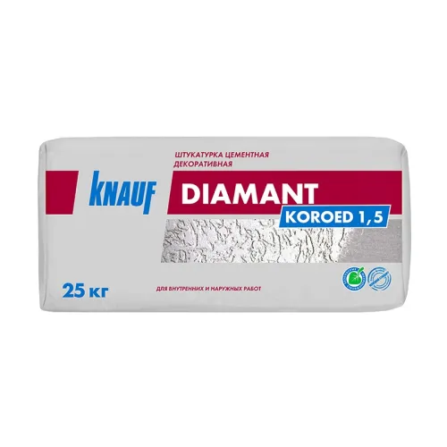 Штукатурка декоративная КНАУФ Diamant короед 1,5 мм купить в Санкт-Петербурге