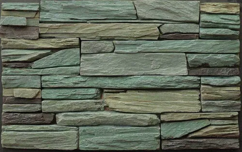 Искусственный камень Танвальд микс зеленый 0.45м2 CraftStone купить в Санкт-Петербурге