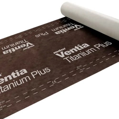Кровельная мембрана с клейкой полосой MDM VENTIA TITANIUM PLUS TT 1,5м 75м2 купить в Санкт-Петербурге