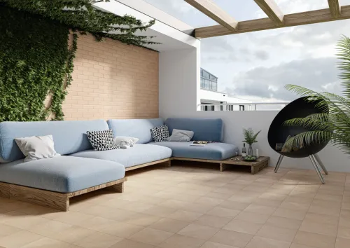Ступень угловая с капиносом структурная Mattone Sabbia Beige купить в Санкт-Петербурге