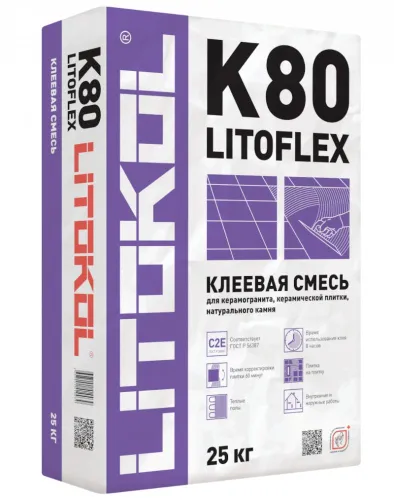 LITOFLEX K80 Высокоэластичная клеевая смесь купить в Санкт-Петербурге