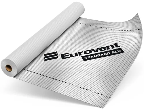 Теплоотражающая армированная пароизоляция Eurovent Standart Alu 110 1,5м 75м2 купить в Санкт-Петербурге