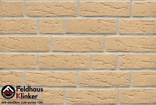 Клинкерная плитка ручной формовки Feldhaus Klinker, Sintra crema 240х71х14 мм купить в Санкт-Петербурге