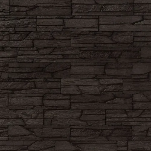 Leonardo Stone Искусственный камень Плоскость Шамони Slim 708 (чёрный) 0.96 м2/уп купить в Санкт-Петербурге