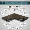 Террасная доска GRINDERDECO, ДПК, венге, 3D тиснение "дуб", 150х25х3000мм купить в Санкт-Петербурге