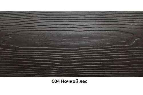 Рельефная фасадная панель CEDRAL wood С04 Ночной лес купить в Санкт-Петербурге