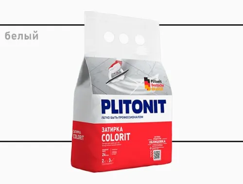 PLITONIT Colorit затирка между всеми типами плитки (1,5-6 мм) БЕЛАЯ -2 купить в Санкт-Петербурге