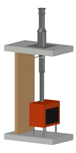 Permeter Ultra 25мм D150мм 9м черный/серый (насадной монтаж) Schiedel купить в Санкт-Петербурге