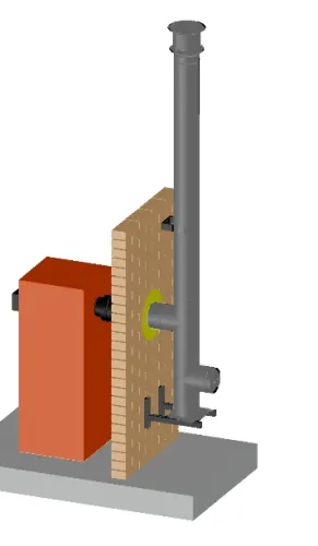 Permeter Ultra 25мм D150мм 9м черный/серый(настенный монтаж) Schiedel купить в Санкт-Петербурге