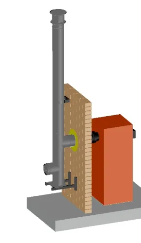 Permeter 25мм D300мм 5м черный/серый (настенный монтаж) Schiedel купить в Санкт-Петербурге
