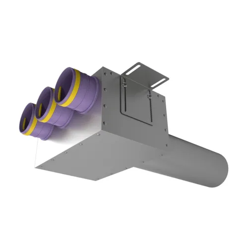 Пленум прямой круглый на 3 выхода VPDL 125/75x3 (L=400мм) Provent
(Комплектуется без фланцев. Фланцы/заглушки необходимо докупать дополнительно) купить в Санкт-Петербурге