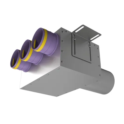 Пленум прямой круглый на 3 выхода VPD 125/75x3 Provent
(Комплектуется без фланцев. Фланцы/заглушки необходимо докупать дополнительно) купить в Санкт-Петербурге