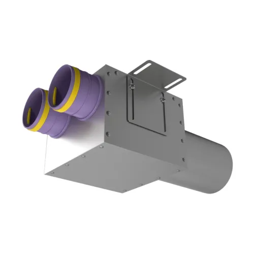 Пленум прямой круглый на 2 выхода VPD 125/75x2 Provent
(Комплектуется без фланцев. Фланцы/заглушки необходимо докупать дополнительно) купить в Санкт-Петербурге