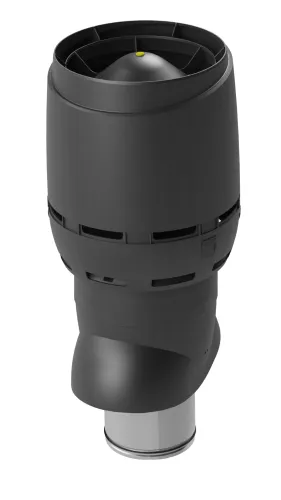 Выход помещений черный XL-200/300/700 (труба с колпаком, шурупы) Vilpe, диаметр - 250 мм купить в Санкт-Петербурге