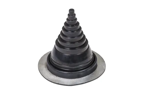 Резиновый уплотнитель для металлических кровель ROOFSEAL-комплект №-1 D 12-90мм (уплотнитель, метал.хомут, шурупы, силикон, инструкция) Vilpe купить в Санкт-Петербурге