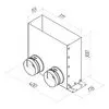 Пленум напольный на 2 выхода VPF 300x100/90x2 Provent (Комплектуется без фланцев. Фланцы/заглушки необходимо докупать дополнительно) купить в Санкт-Петербурге