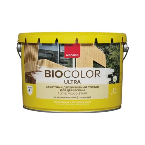 BIO COLOR ULTRA белый 9л пропитка готовый NEOMID купить в Санкт-Петербурге