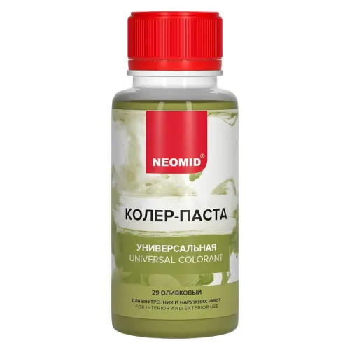 Колер-паста универсальная Палитра №1 100мл Для внутренних и наружних работ NEOMID купить в Санкт-Петербурге