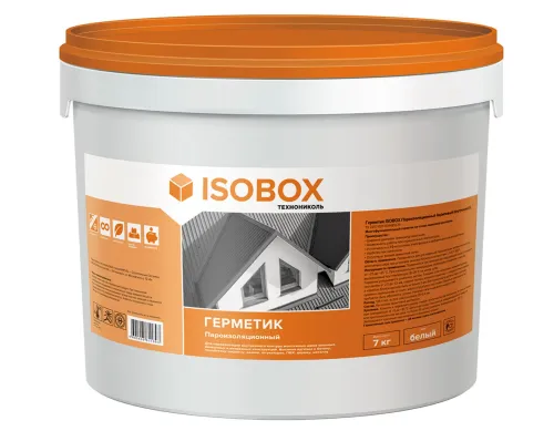 Герметик ISOBOX Пароизоляционный Акриловый (внутренний Б), 7кг купить в Санкт-Петербурге